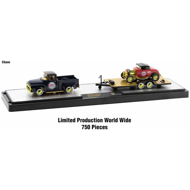 Auto Haulers Set of 3 Trucks Release 64 Limited Edition to 8400 pieces Worldwide 1/64 Diecast Model Cars by M2 Machines - M2 - ModelCars.com