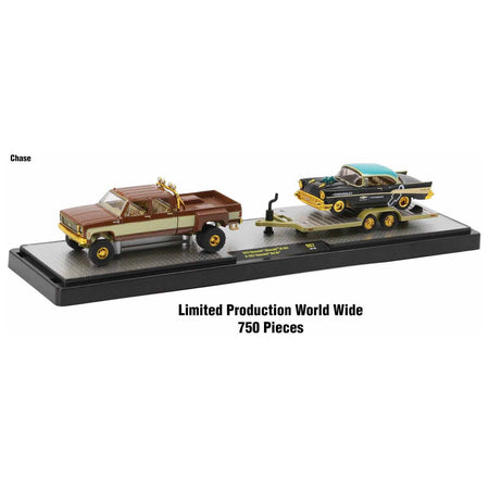Auto Haulers Set of 3 Trucks Release 67 Limited Edition to 9600 pieces Worldwide 1/64 Diecast Model Cars by M2 Machines - M2 - ModelCars.com