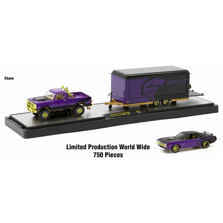 Auto Haulers Set of 3 Trucks Release 71 Limited Edition to 9600 pieces Worldwide 1/64 Diecast Models by M2 Machines-M2-ModelCars.com