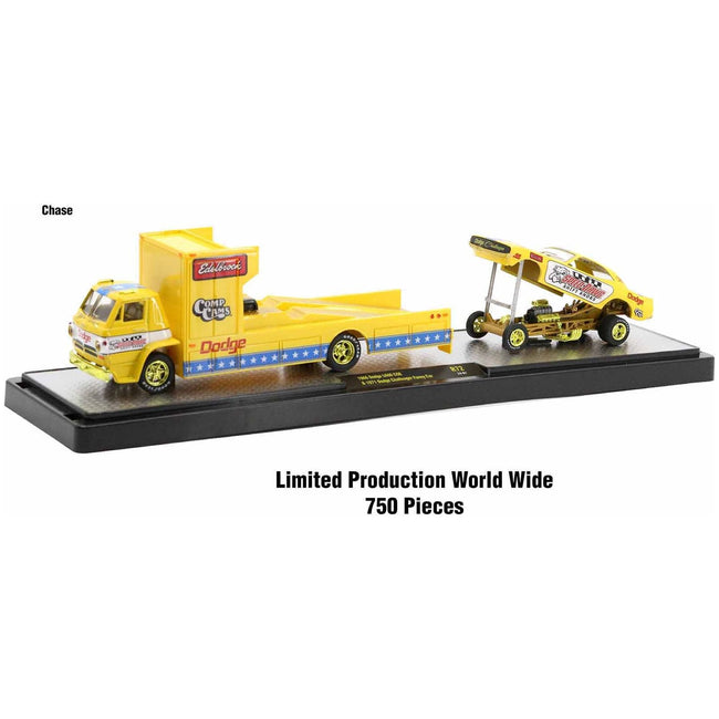 Auto Haulers Set of 3 Trucks Release 72 Limited Edition to 9000 pieces Worldwide 1/64 Diecast Models by M2 Machines-M2-ModelCars.com