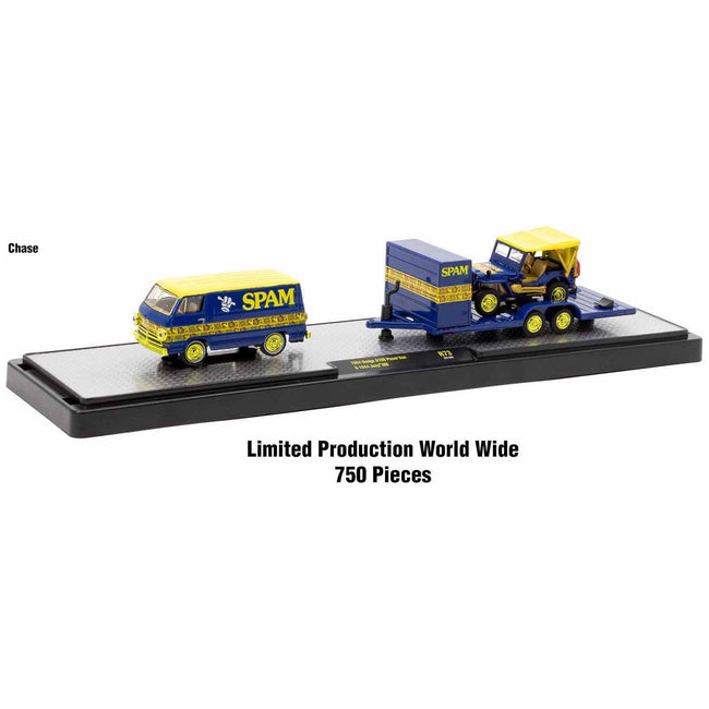 Auto Haulers Set of 3 Trucks Release 73 Limited Edition to 9000 pieces Worldwide 1/64 Diecast Model Cars by M2 Machines-M2-ModelCars.com