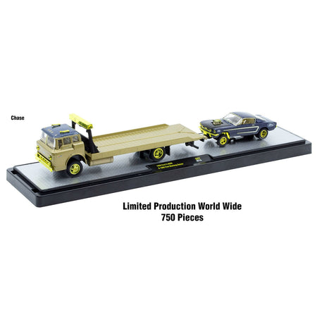 Auto Haulers Set of 3 Trucks Release 87 Limited Edition to 9600 pieces Worldwide 1/64 Diecast Models by M2 Machines-M2-ModelCars.com