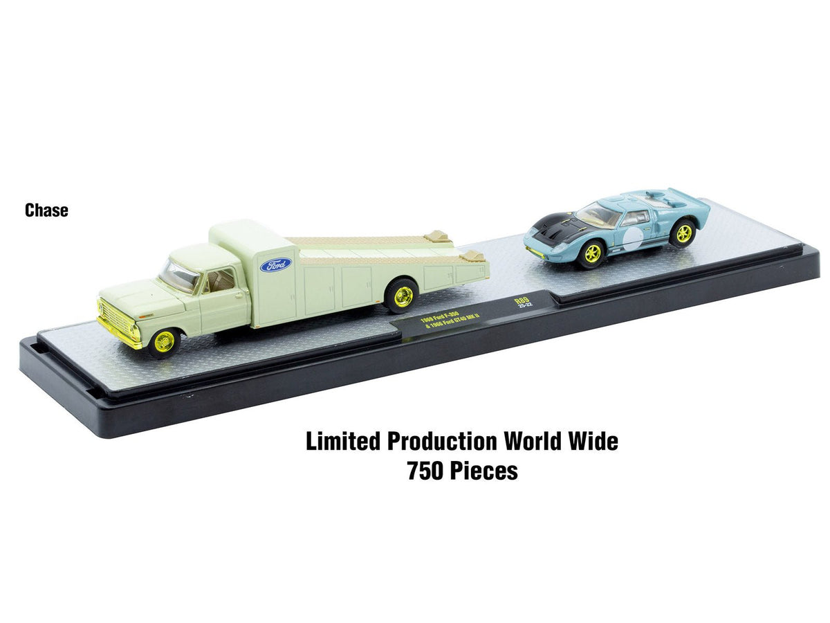 Auto Haulers Set of 3 Trucks Release 89 Limited Edition to 8000 pieces Worldwide 1/64 Diecast Models by M2 Machines-M2-ModelCars.com