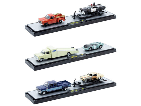 Auto Haulers Set of 3 Trucks Release 89 Limited Edition to 8000 pieces Worldwide 1/64 Diecast Models by M2 Machines-M2-ModelCars.com