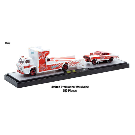 Auto Haulers "Soda" Set of 3 pieces Release 36 Limited Edition to 8000 pieces Worldwide 1/64 Diecast Models by M2 Machines - M2 - ModelCars.com