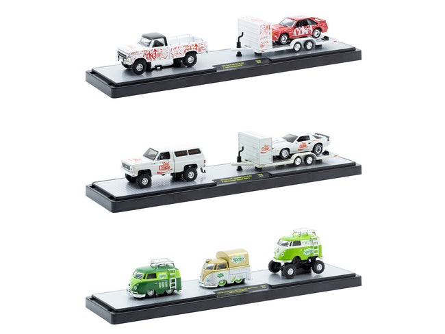 Auto Haulers "Soda" Set of 3 pieces Release 39 Limited Edition to 8000 pieces Worldwide 1/64 Diecast Models by M2 Machines-M2-ModelCars.com