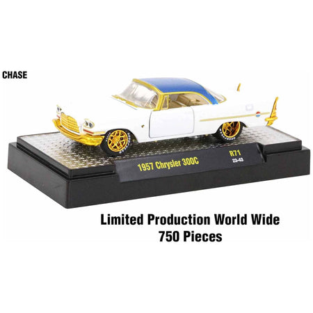 "Auto Meets" Set of 6 Cars IN DISPLAY CASES Release 71 Limited Edition 1/64 Diecast Model Cars by M2 Machines - M2 - ModelCars.com