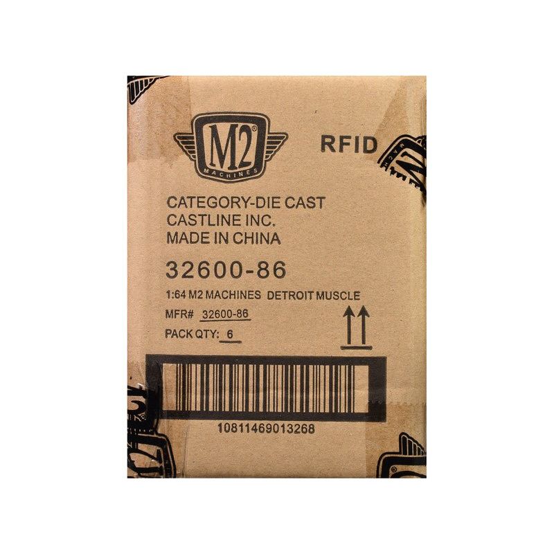 "Auto Meets" Set of 6 Cars IN DISPLAY CASES Release 86 Limited Edition 1/64 Diecast Model Cars by M2 Machines - M2 - ModelCars.com