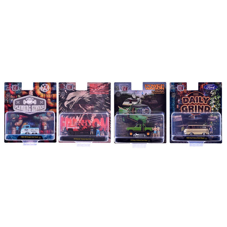 "Auto News" Release 15 Set of 4 Cars Limited Edition to 8500 pieces Worldwide 1/64 Diecast Model Cars by M2 Machines-M2-ModelCars.com