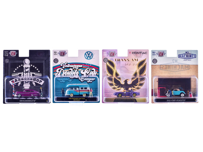 "Auto News" Release 22 Set of 4 Cars Limited Edition to 3600 pieces Worldwide 1/64 Diecast Models by M2 Machines-M2-ModelCars.com
