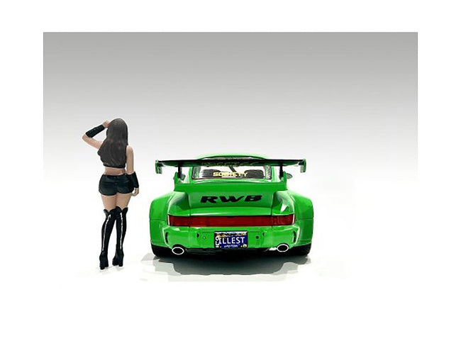 "Auto Salon Girls" Figure 2 for 1/18 Scale Models by American Diorama-American Diorama-ModelCars.com