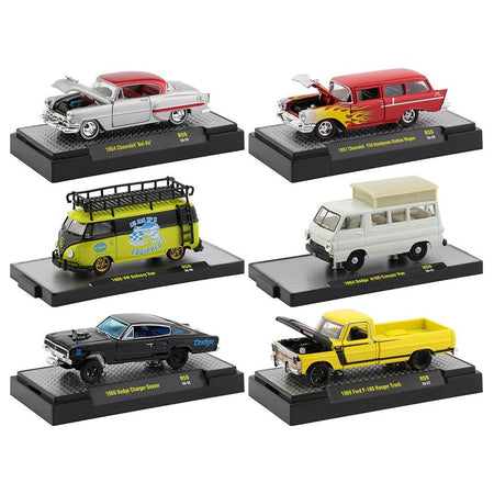 "Auto Shows" 6 piece Set Release 59 IN DISPLAY CASES 1/64 Diecast Model Cars by M2 Machines - M2 - ModelCars.com