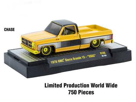 "Auto-Thentics" 6 piece Set Release 106 IN DISPLAY CASES Limited Edition 1/64 Diecast Model Cars by M2 Machines-M2-ModelCars.com