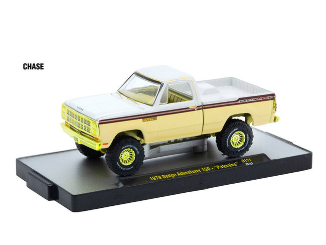 "Auto-Thentics" 6 piece Set Release 111 IN DISPLAY CASES Limited Edition 1/64 Diecast Model Cars by M2 Machines-M2-ModelCars.com