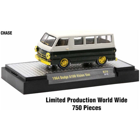 "Auto-Thentics" 6 piece Set Release 74 IN DISPLAY CASES Limited Edition to 8250 pieces Worldwide 1/64 Diecast Model Cars by M2 Machines-M2-ModelCars.com