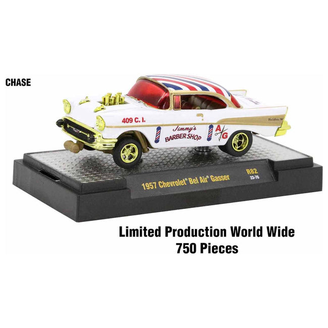 "Auto - Thentics" 6 piece Set Release 82 IN DISPLAY CASES Limited Edition 1/64 Diecast Model Cars by M2 Machines - M2 - ModelCars.com