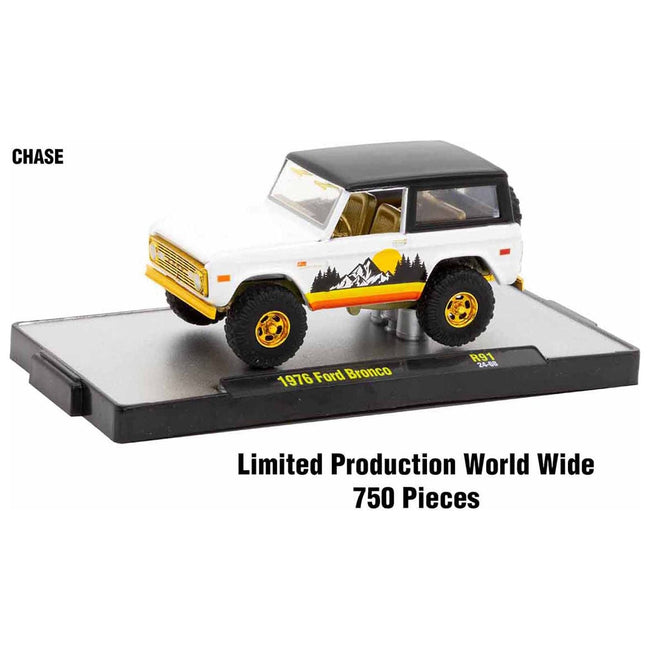 "Auto-Thentics" 6 piece Set Release 91 IN DISPLAY CASES Limited Edition 1/64 Diecast Model Cars by M2 Machines-M2-ModelCars.com