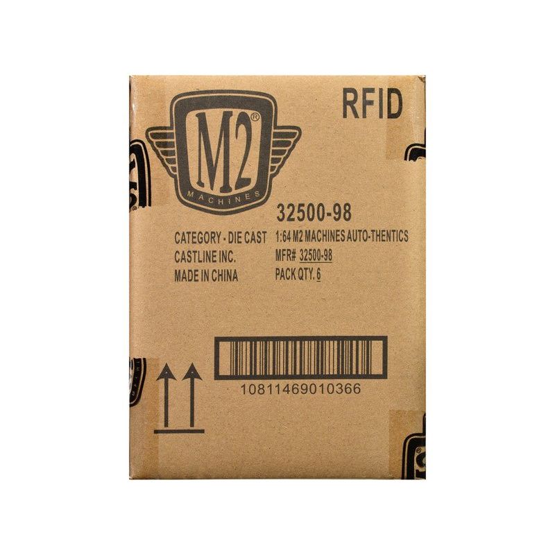 "Auto - Thentics" 6 piece Set Release 98 IN DISPLAY CASES Limited Edition 1/64 Diecast Model Cars by M2 Machines - M2 - ModelCars.com