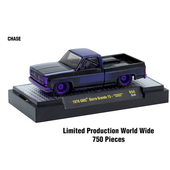 "Auto-Thentics" 6 piece Set Release 98 IN DISPLAY CASES Limited Edition 1/64 Diecast Model Cars by M2 Machines-M2-ModelCars.com