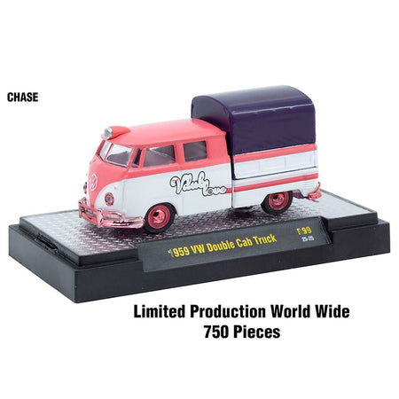 "Auto-Thentics" 6 piece Set Release 99 IN DISPLAY CASES Limited Edition 1/64 Diecast Model Cars by M2 Machines-M2-ModelCars.com
