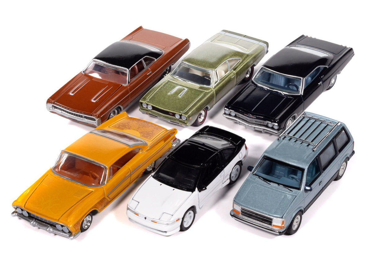 Auto World Premium 2025 Release 2 Set A of 6 pieces 1/64 Diecast Model Cars by Auto World-Autoworld-ModelCars.com
