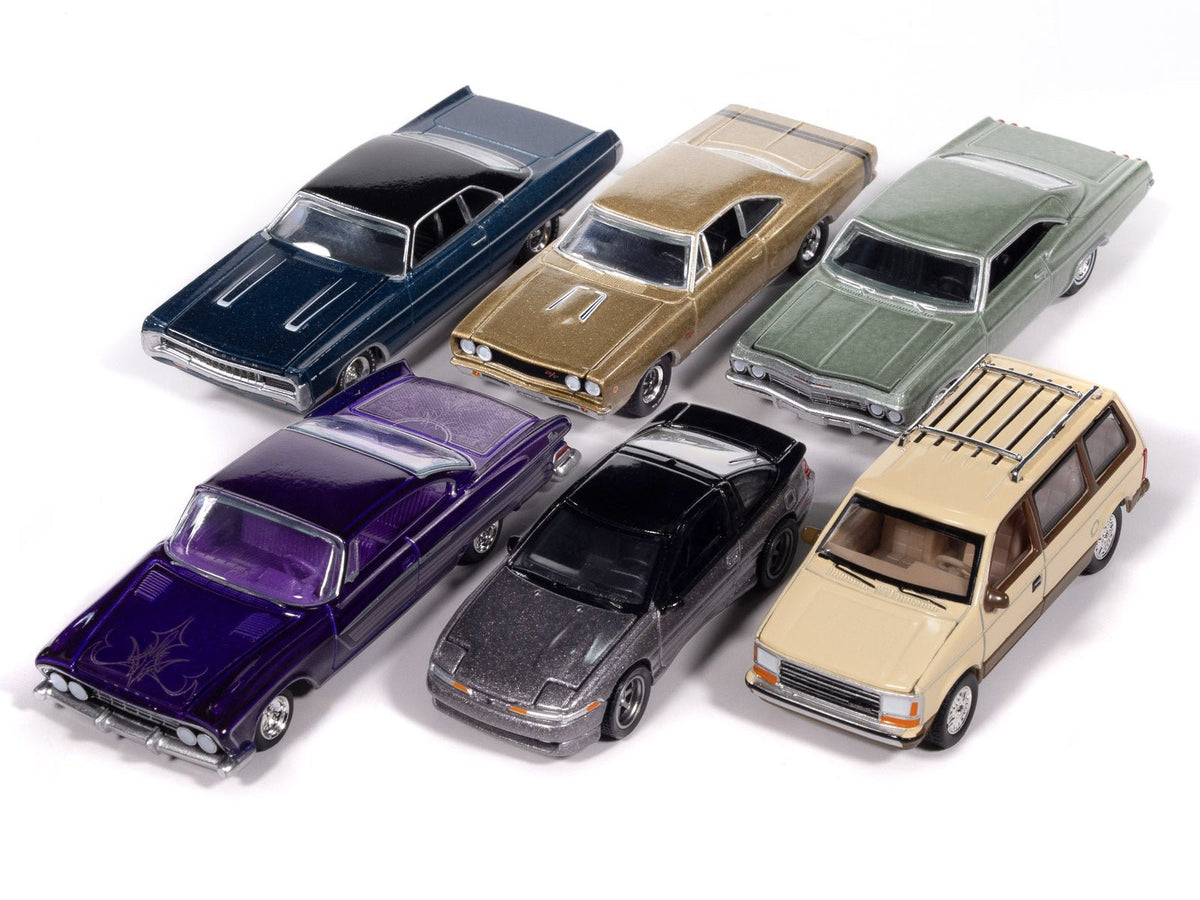 Auto World Premium 2025 Release 2 Set B of 6 pieces 1/64 Diecast Model Cars by Auto World-Autoworld-ModelCars.com