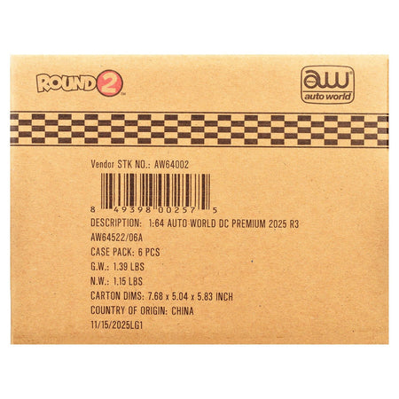 Auto World Premium 2025 Release 3 Set A of 6 pieces 1/64 Diecast Model Cars by Auto World-Autoworld-ModelCars.com