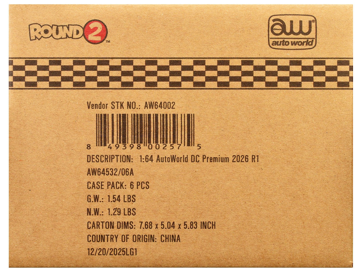 Auto World Premium 2026 Release 1 Set B of 6 pieces 1/64 Diecast Model Cars by Auto World-Autoworld-ModelCars.com