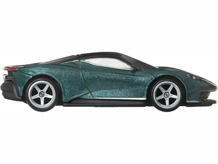 Automobili Pininfarina Battista Green Metallic with Black Top "Euro Speed" Series Diecast Model Car by Hot Wheels-Hotwheels-ModelCars.com