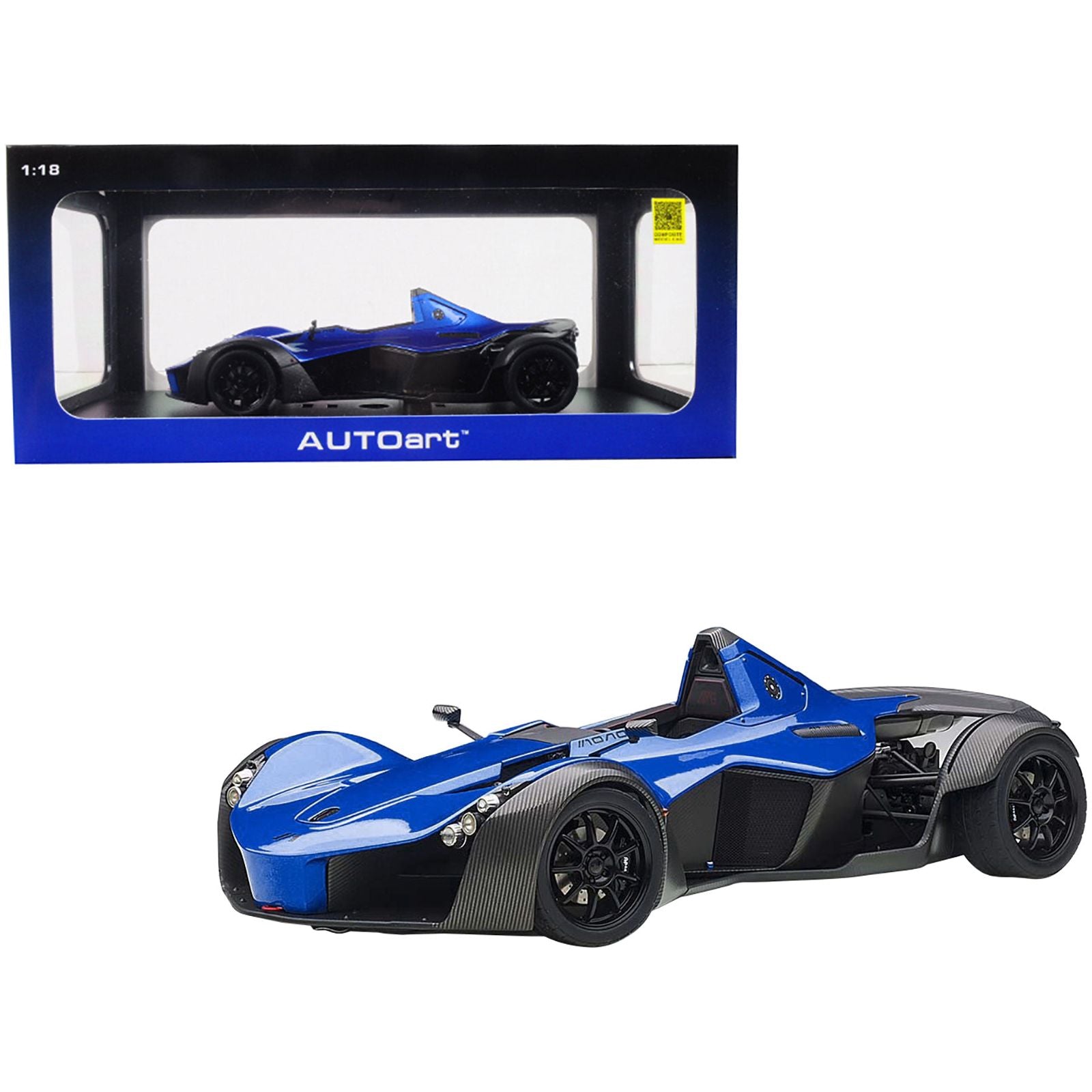 BAC Mono Metallic Blue 1/18 Model Car by Autoart - Autoart - ModelCars.com