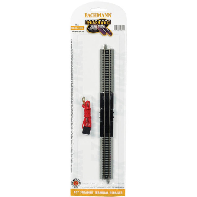 Bachmann 10" Straight Terminal Rerailer with Wire (N Scale) - Bachmann - ModelCars.com