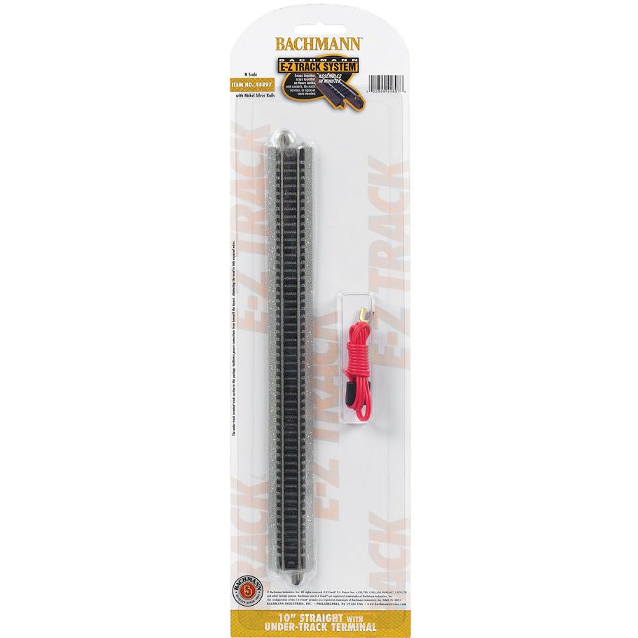 Bachmann 10" Straight with Under - Track Terminal (N Scale) - Bachmann - ModelCars.com