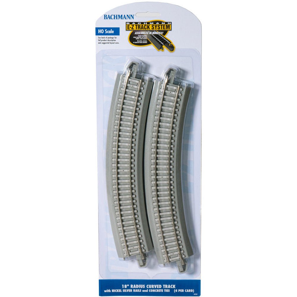 Bachmann 18" Radius Curved with Concrete Ties (HO Scale) - Bachmann - ModelCars.com