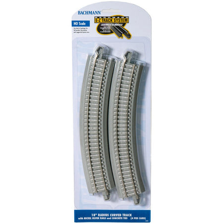 Bachmann 18" Radius Curved with Concrete Ties (HO Scale) - Bachmann - ModelCars.com