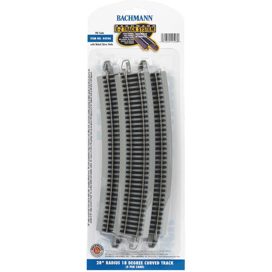 Bachmann 28" Radius 18 Degree Curved (HO Scale) - Bachmann - ModelCars.com