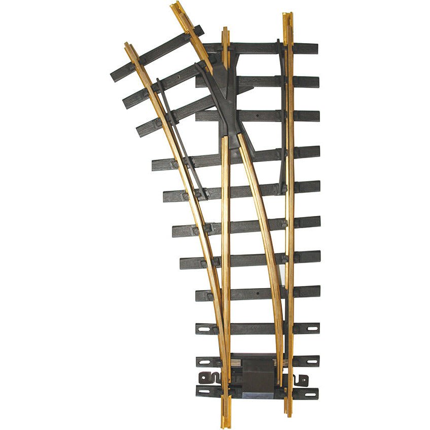 Bachmann 30 Degree 4' Diameter Turnout, Left - Brass Track (Large Scale) - Bachmann - ModelCars.com