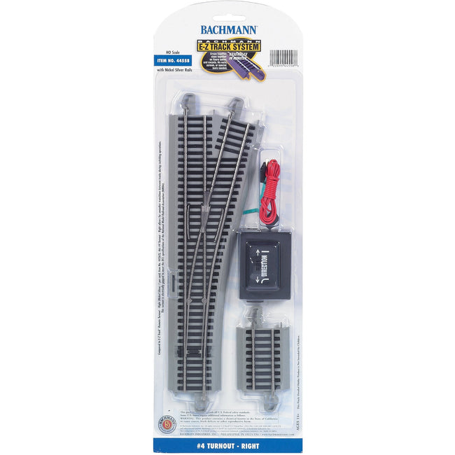 Bachmann 4 Turnout - Right (HO Scale) - Bachmann - ModelCars.com