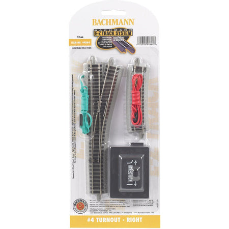 Bachmann 4 Turnout - Right (N Scale) - Bachmann - ModelCars.com