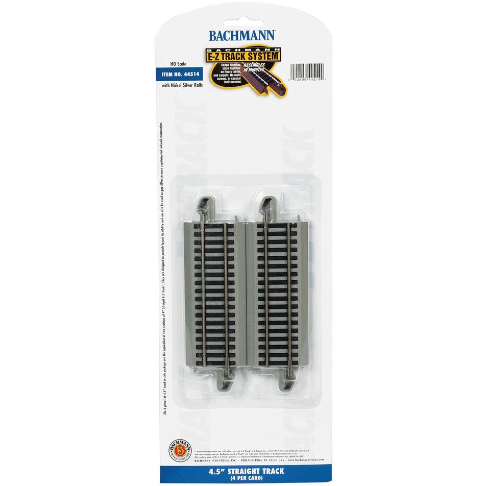 Bachmann 4.50" Straight (HO Scale) - Bachmann - ModelCars.com