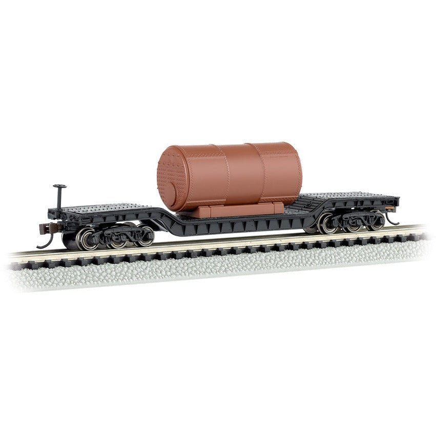 Bachmann 52' Center - Depressed Flat Car with Boiler - Bachmann - ModelCars.com