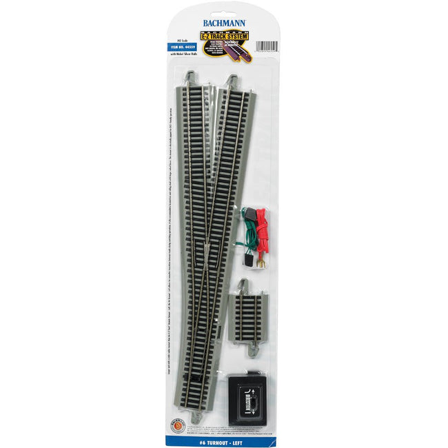 Bachmann 6 Turnout - Left (HO Scale) - Bachmann - ModelCars.com