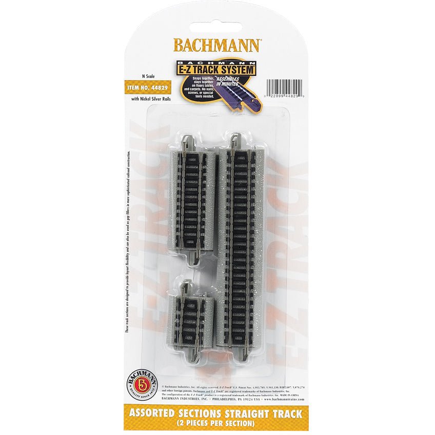 Bachmann Assorted Straight Short Sections (N Scale) - Bachmann - ModelCars.com