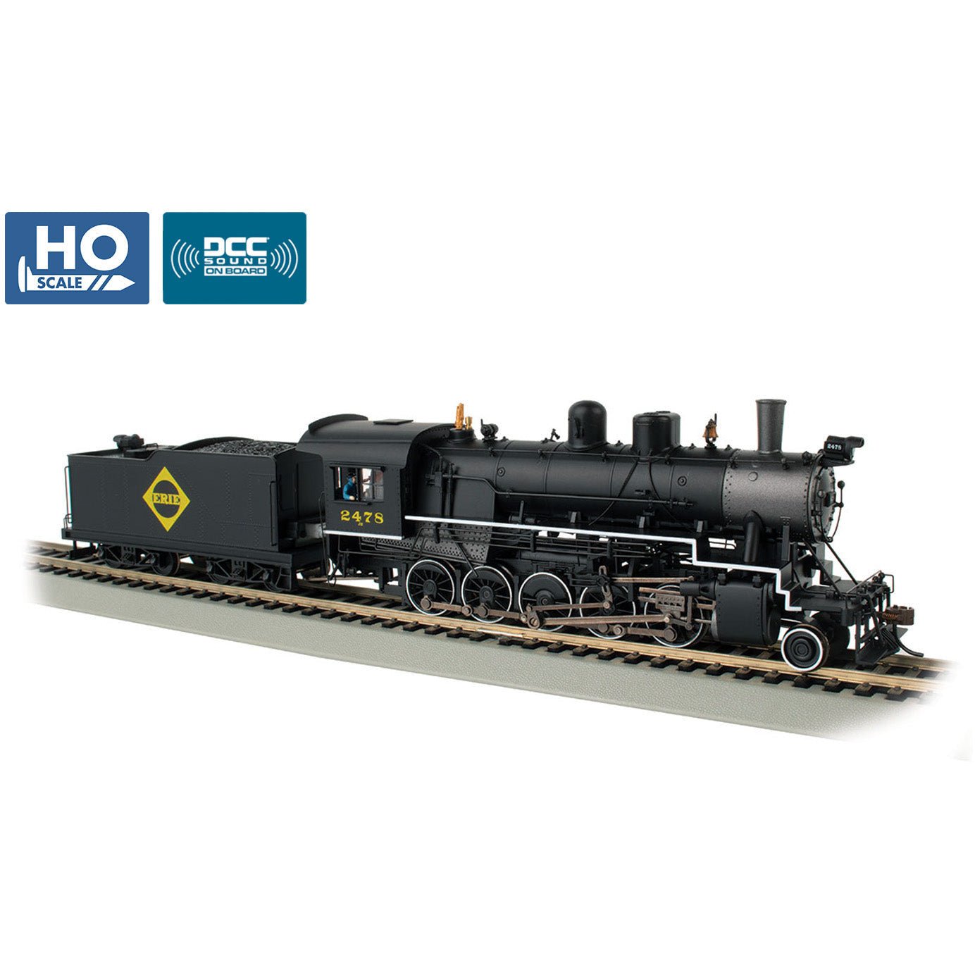 Bachmann Baldwin 2 - 10 - 0 Russian Decapod - Erie 2478 - Bachmann - ModelCars.com