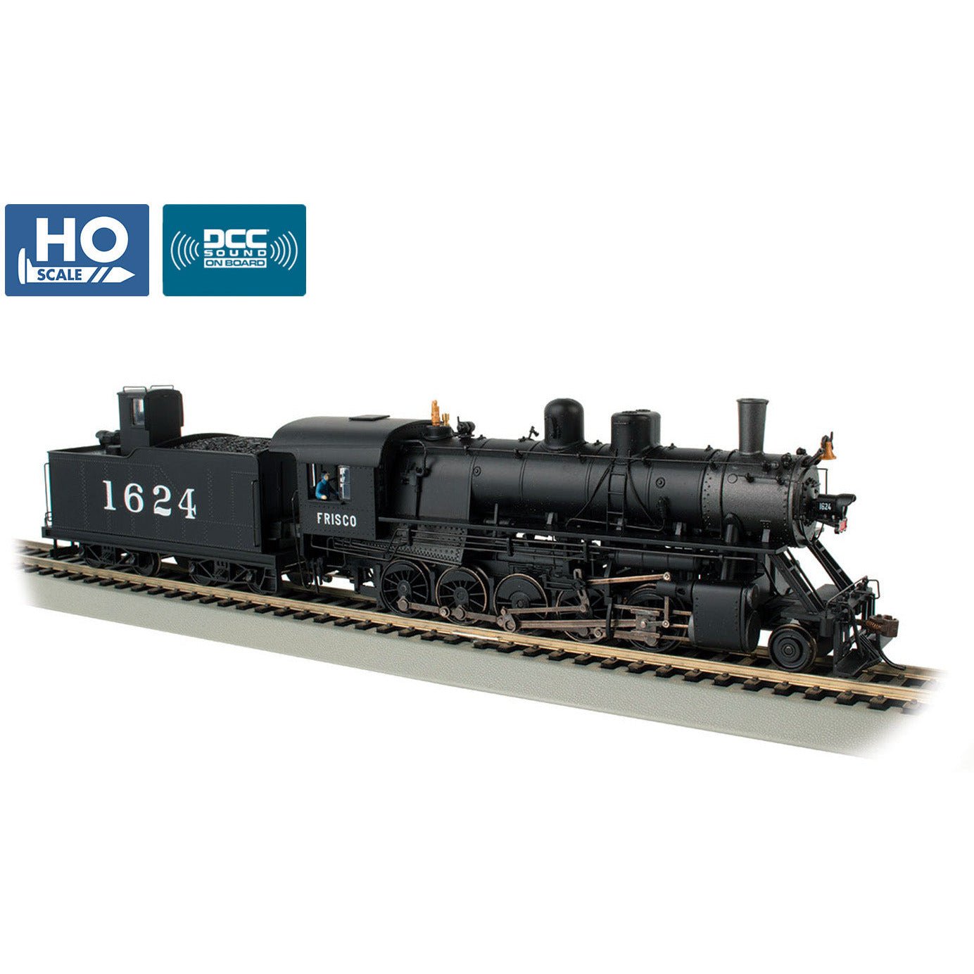 Bachmann Baldwin 2 - 10 - 0 Russian Decapod - Frisco 1624 (with Doghouse) - Bachmann - ModelCars.com