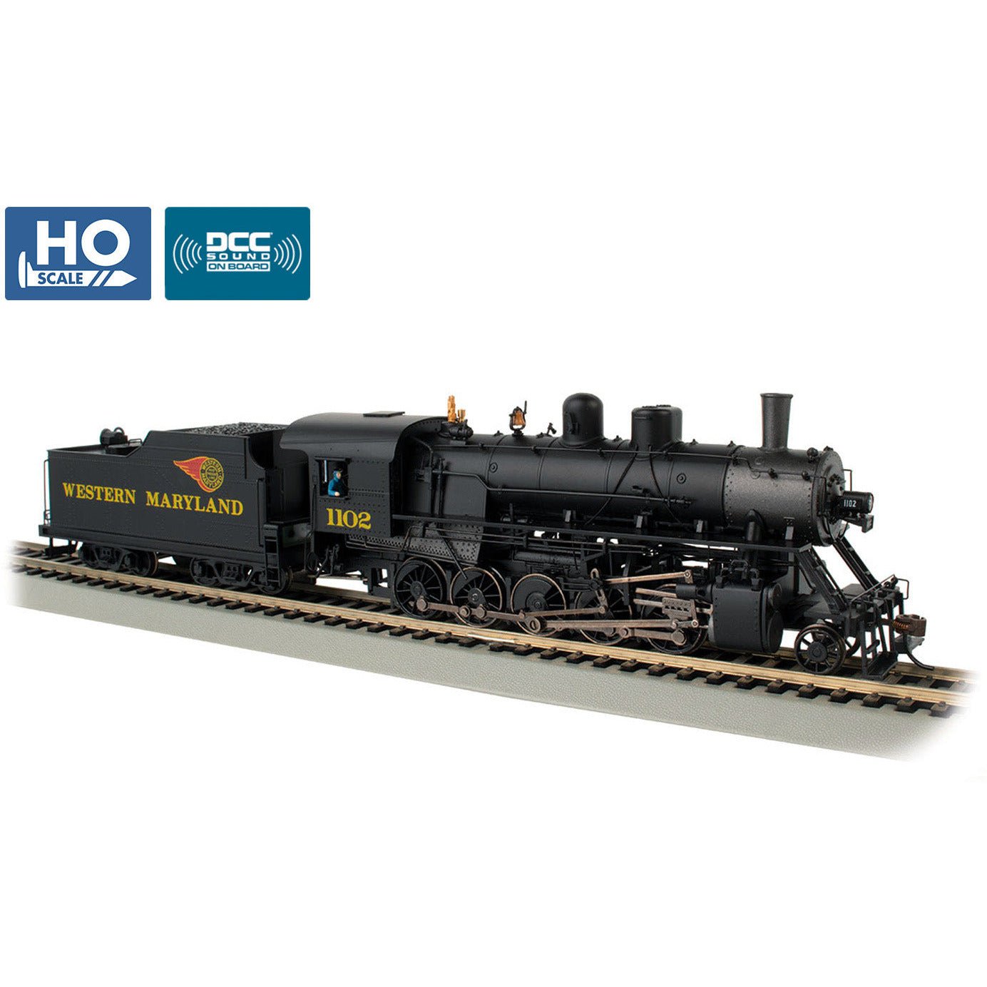 Bachmann Baldwin 2 - 10 - 0 Russian Decapod - Western Maryland® 1102 - Bachmann - ModelCars.com