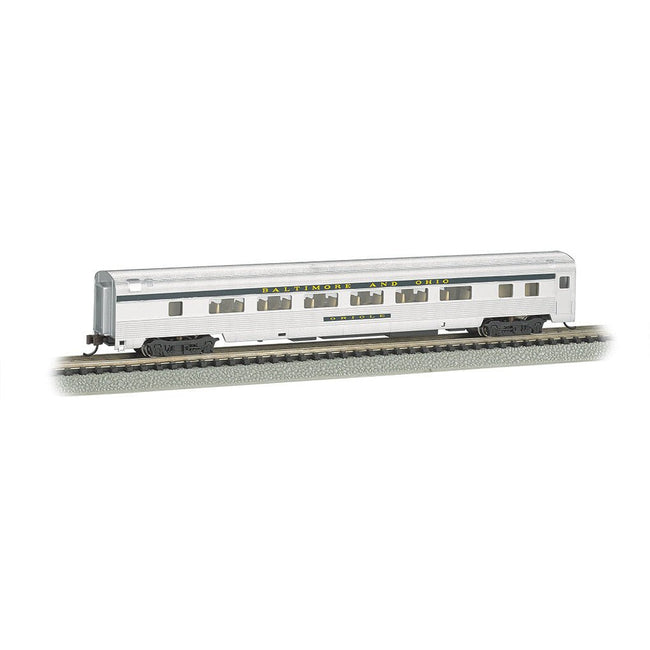 Bachmann B&O® Silver w/ Blue stripe - 85 FT Coach w/ lighted interior - Bachmann - ModelCars.com