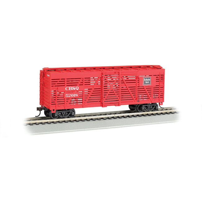 Bachmann CB&Q - 40' Stock Car (HO Scale) - Bachmann - ModelCars.com