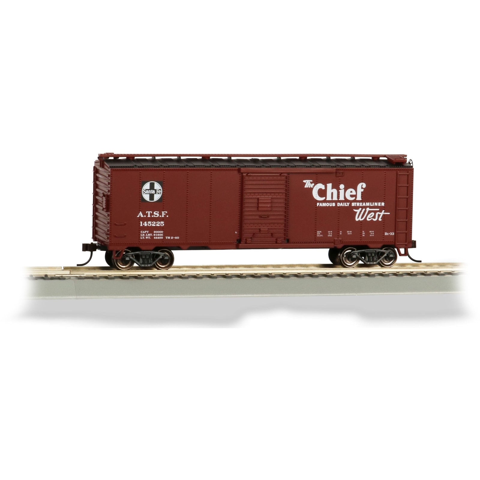 Bachmann Chief 40' Santa Fe Map Box Car (HO Scale) - Bachmann - ModelCars.com