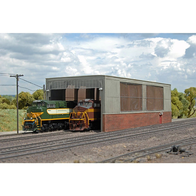 Bachmann Double Stall Shed - Bachmann - ModelCars.com