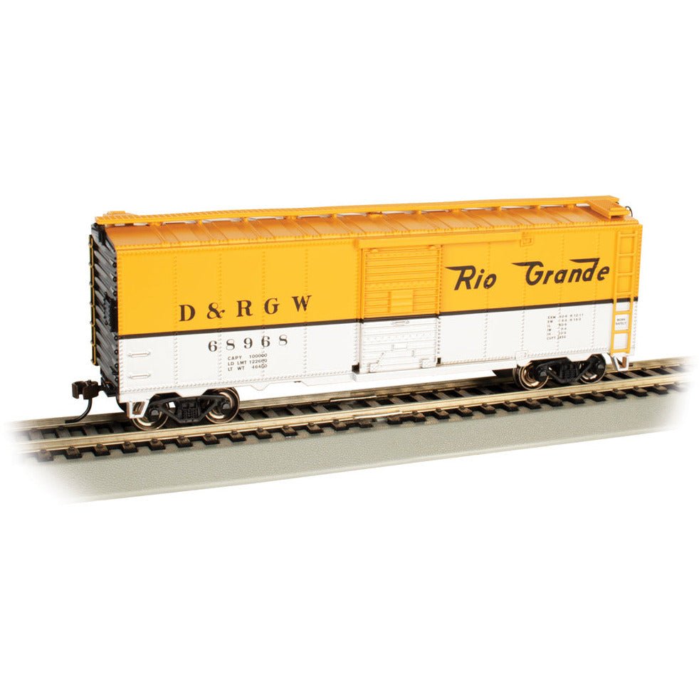 Bachmann D&RGW™ 68968 - (yellow & silver) - 40' Box Car (HO Scale) - Bachmann - ModelCars.com